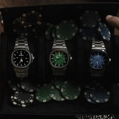 Men's Luxe Nautilus™ Watch with a Free Bracelet Kit – Proper Bargain!