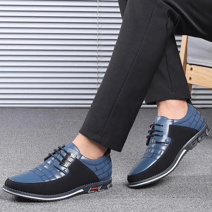 Malvin - Snazzy Lace-Up Kicks in Faux Leather